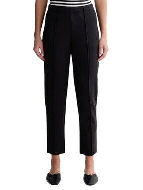 Everlane The Dream Pant Black Tapered Pull-On Pintuck Small Soft Stretch